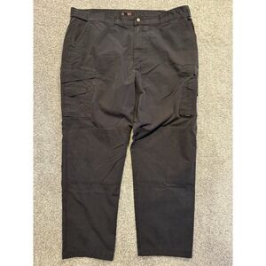 Tru-Spec Tactical Cargo Pants Mens 44x34 Black  Utility Pockets Double Knee *